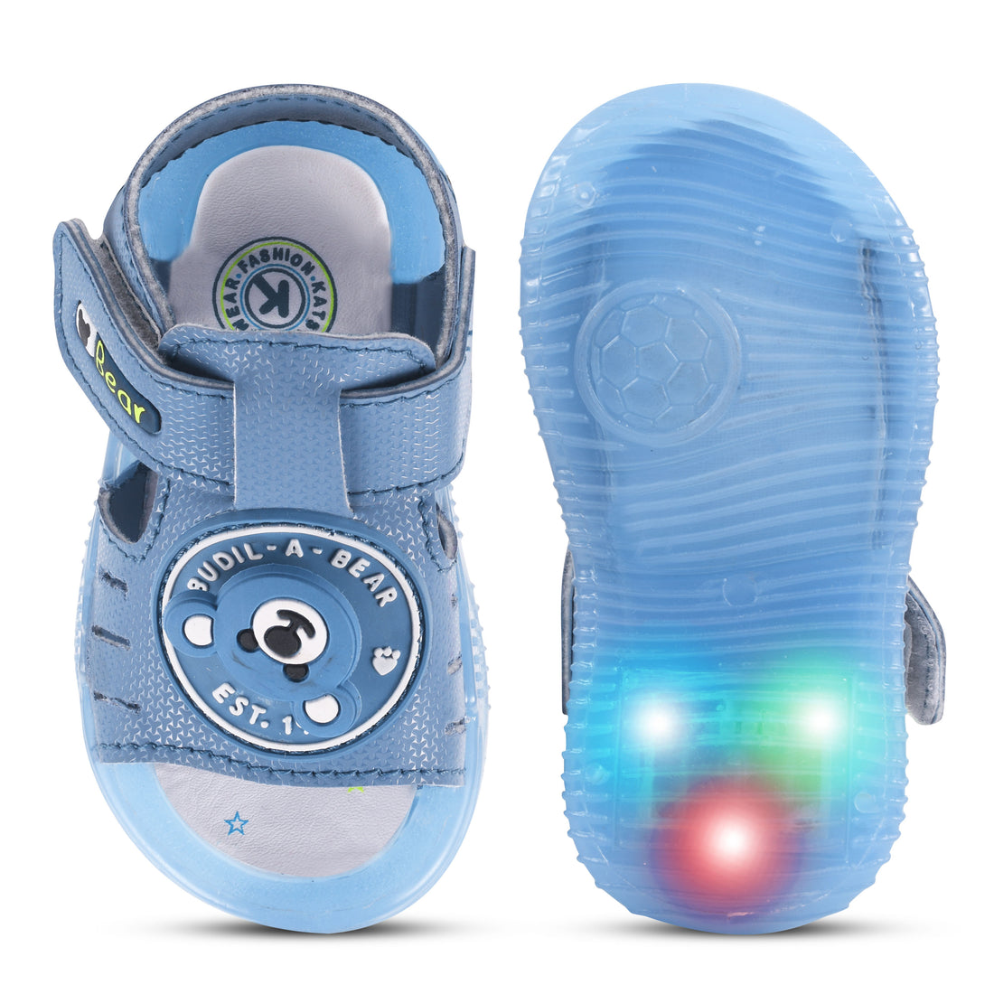 Kats METAL-21 Kids Boys and Girls LED Lighting Sandals (9 to 24 Months)