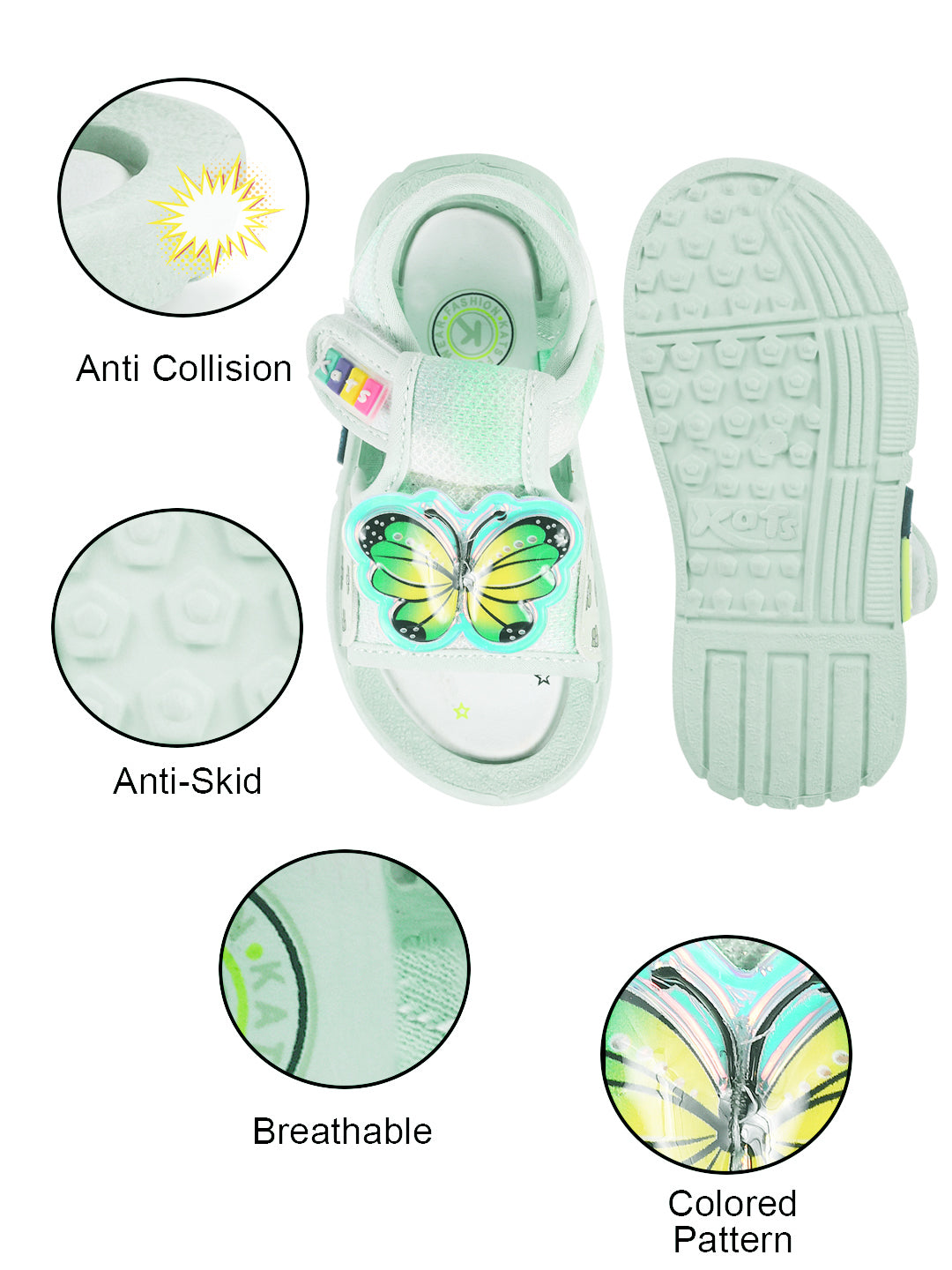 Kats GEMS-5 Kids Baby Boys and Baby Girls Chu-chu Sound Musical Sandals