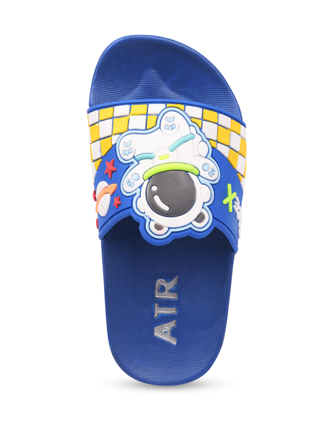 KATS Coco-108 R.Blue Synthetic Solid Slippers Flipflop for Kids (3 Years to 5 Years)