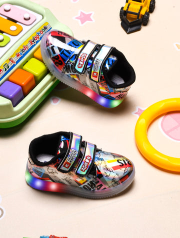 KATS JRD-61 Kids Baby boys and Baby Girls LED Light Sneaker Shoes (1 Years to 4 Years)