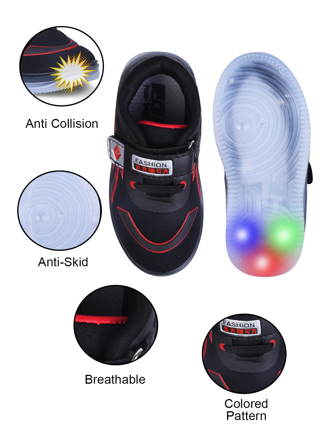 KATS JRD-68 Kids Boys & Girls LED Light Shoes (1 Years to 8 Years)