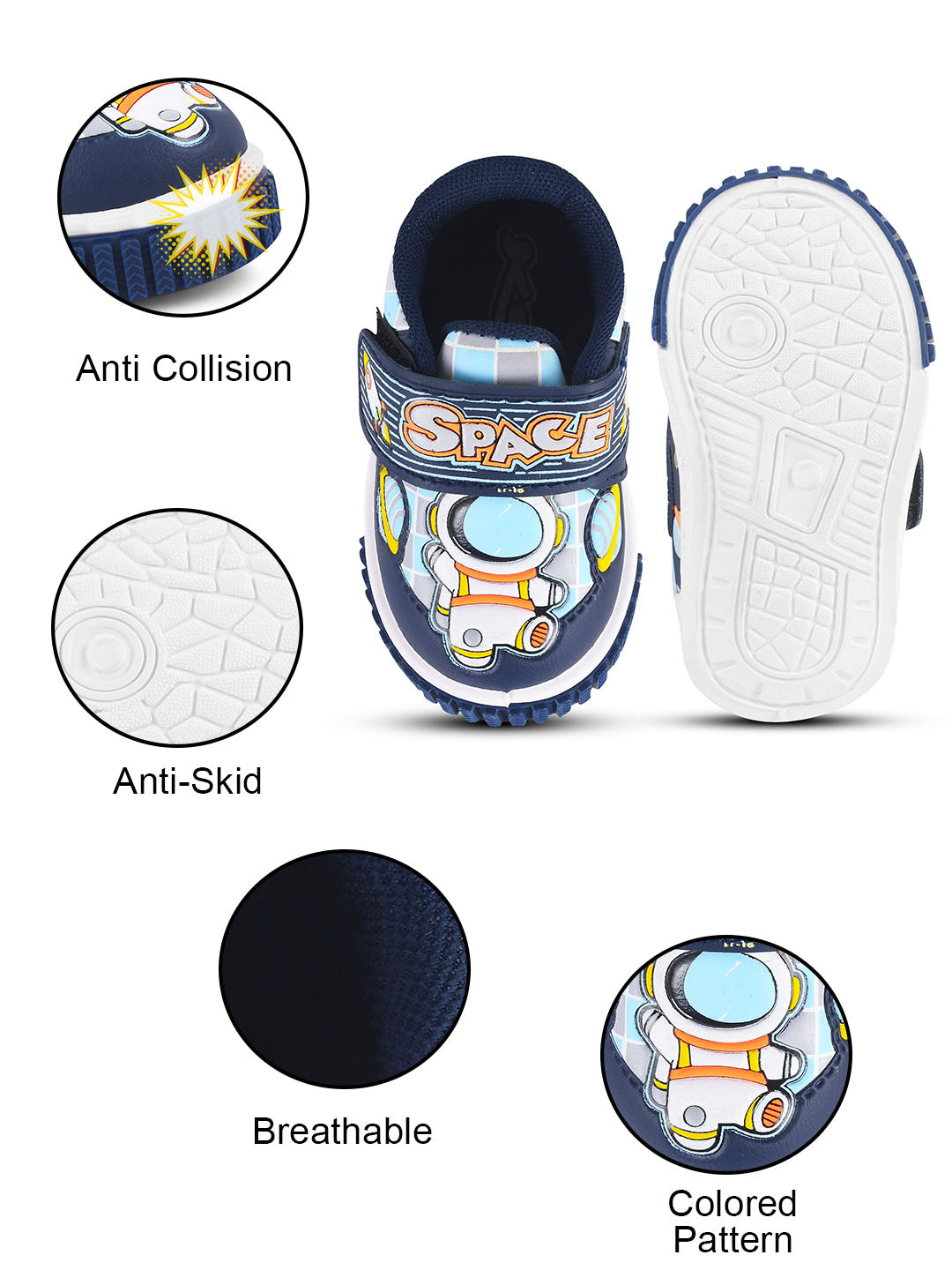 KATS ZOOM-16 Kids Boys and Girls Chu chu Sound Musical Shoes (6 to 18 Months)