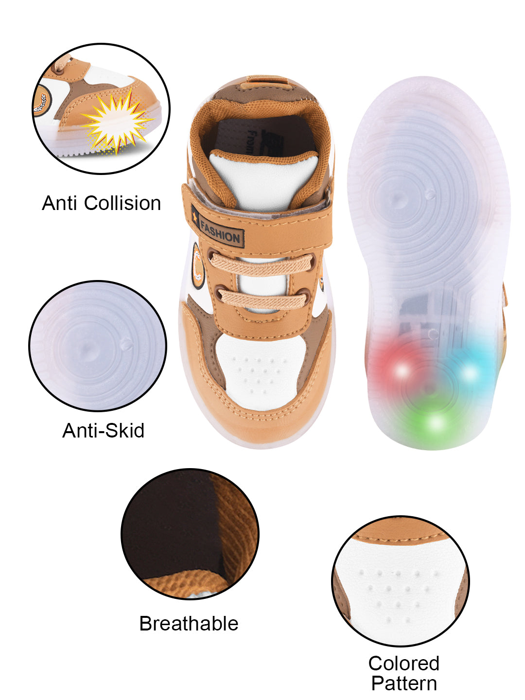 KATS JRD-72 Kids Boys and Girls LED Light Shoes (1 Years to