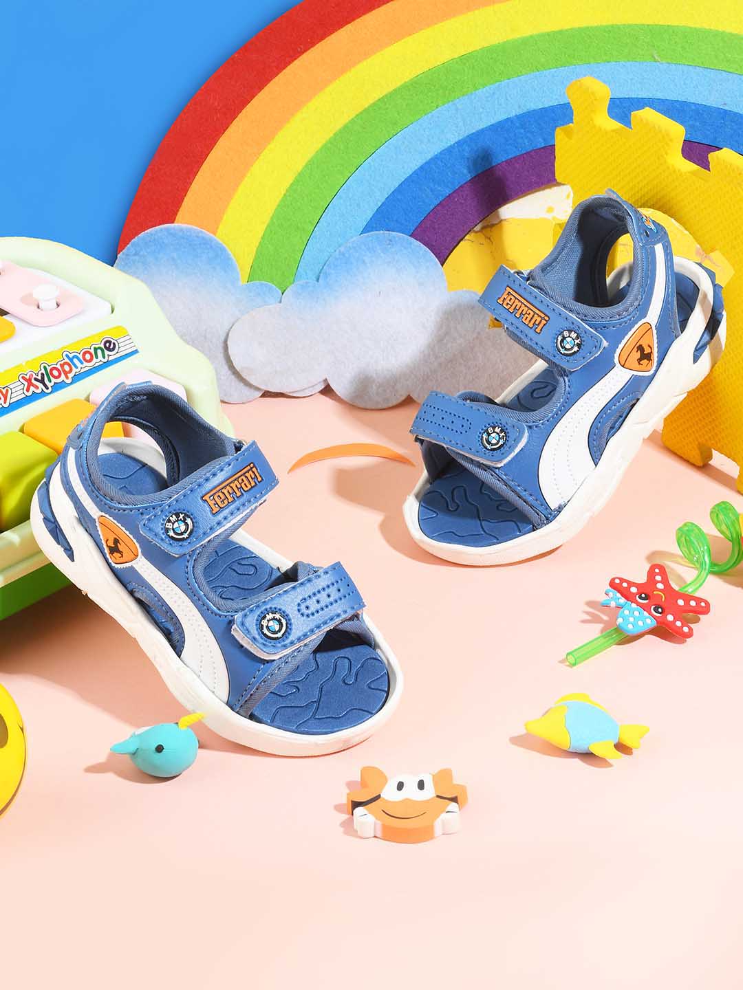 Kats FERRARI Kids Baby Boys and Baby Girls Printed Sandals (1 Years to 5 Years)