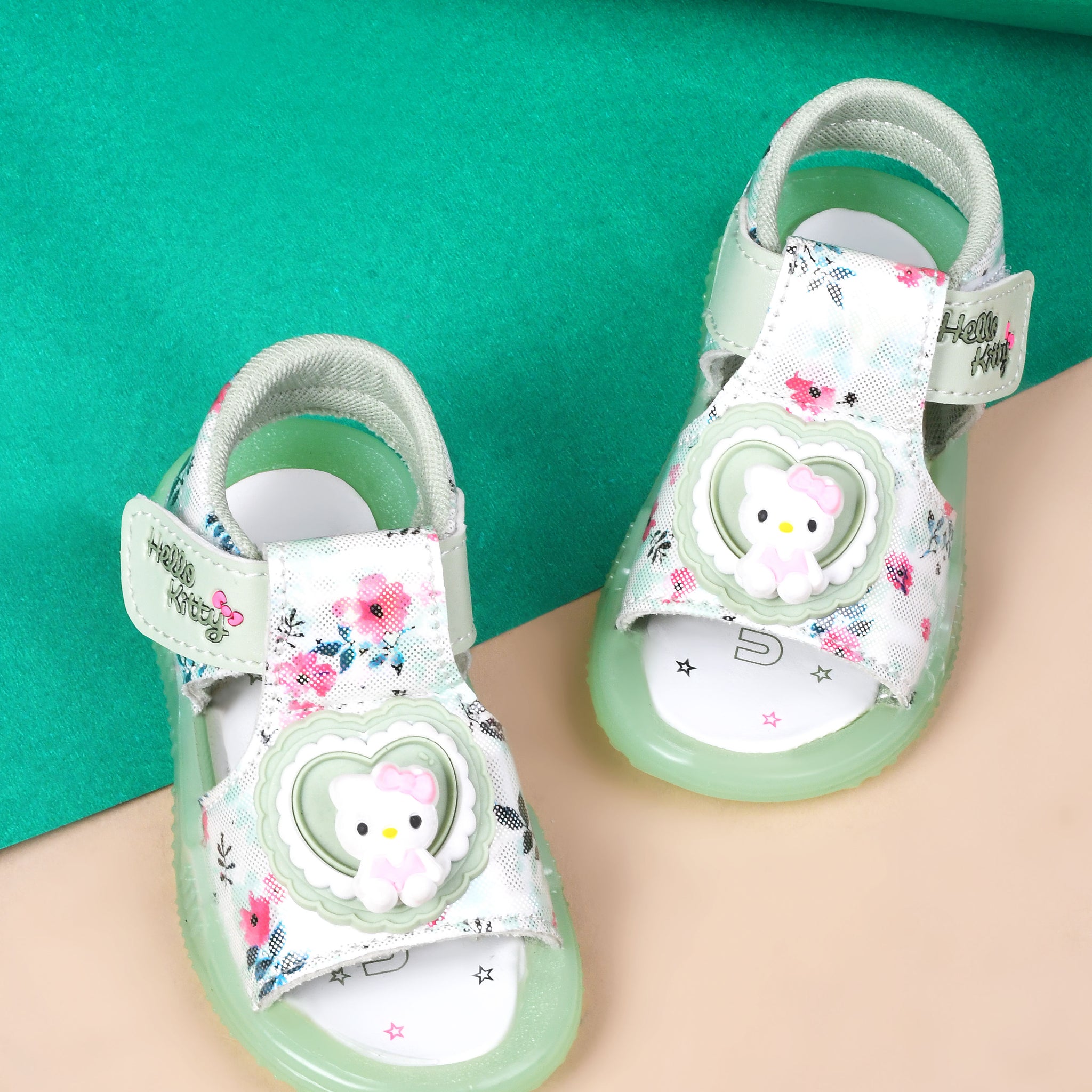 Kats METAL-15 Kids Boys and Girls LED Lighting Sandals (9 to 24 Months)