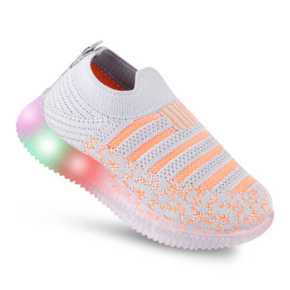 Kats Kids Boys and Girls Flynet Upper GLOW-18 LED Light Shoes