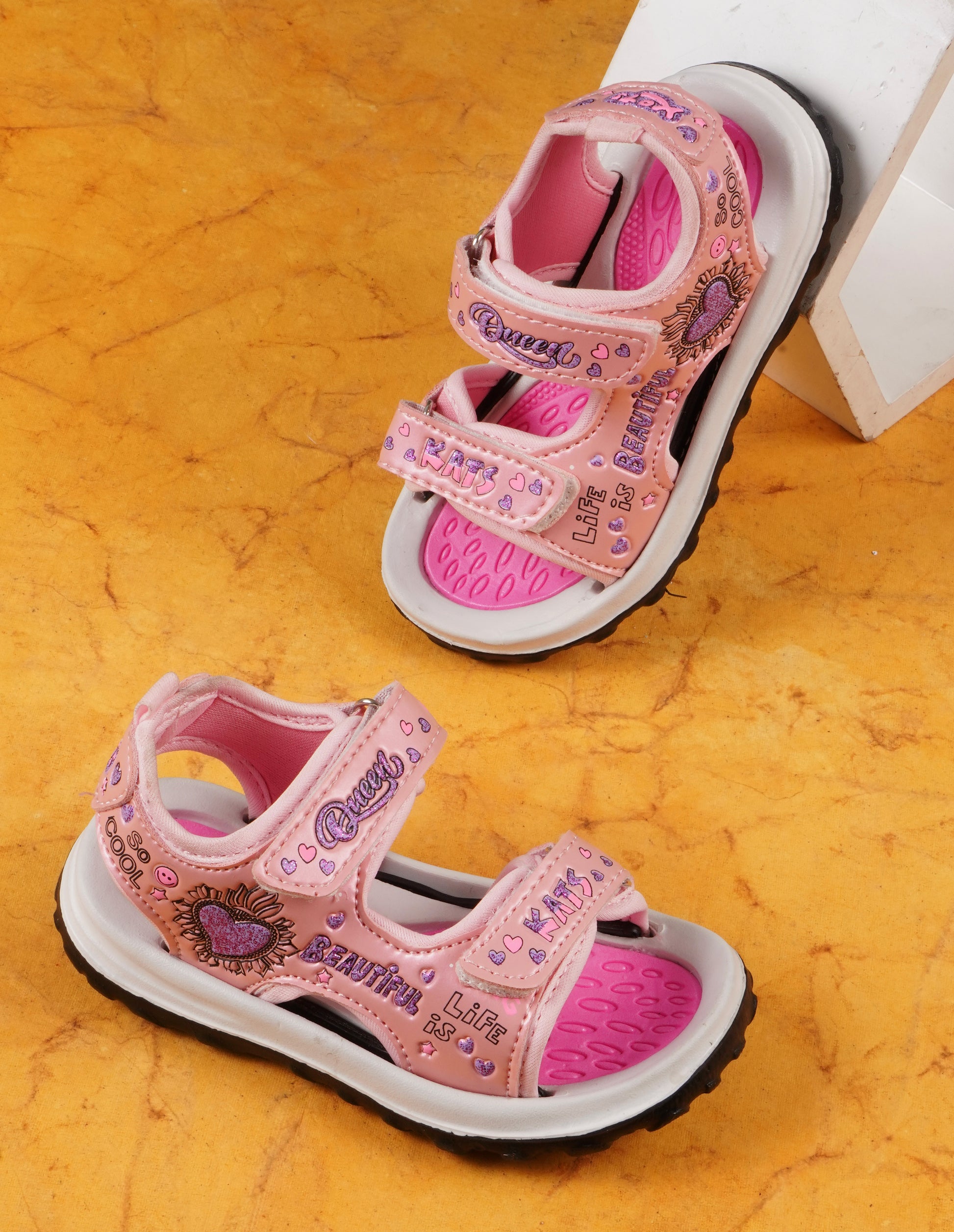 Amazon Little Girl Pink Sandals Kats Queen Kids Baby Girls