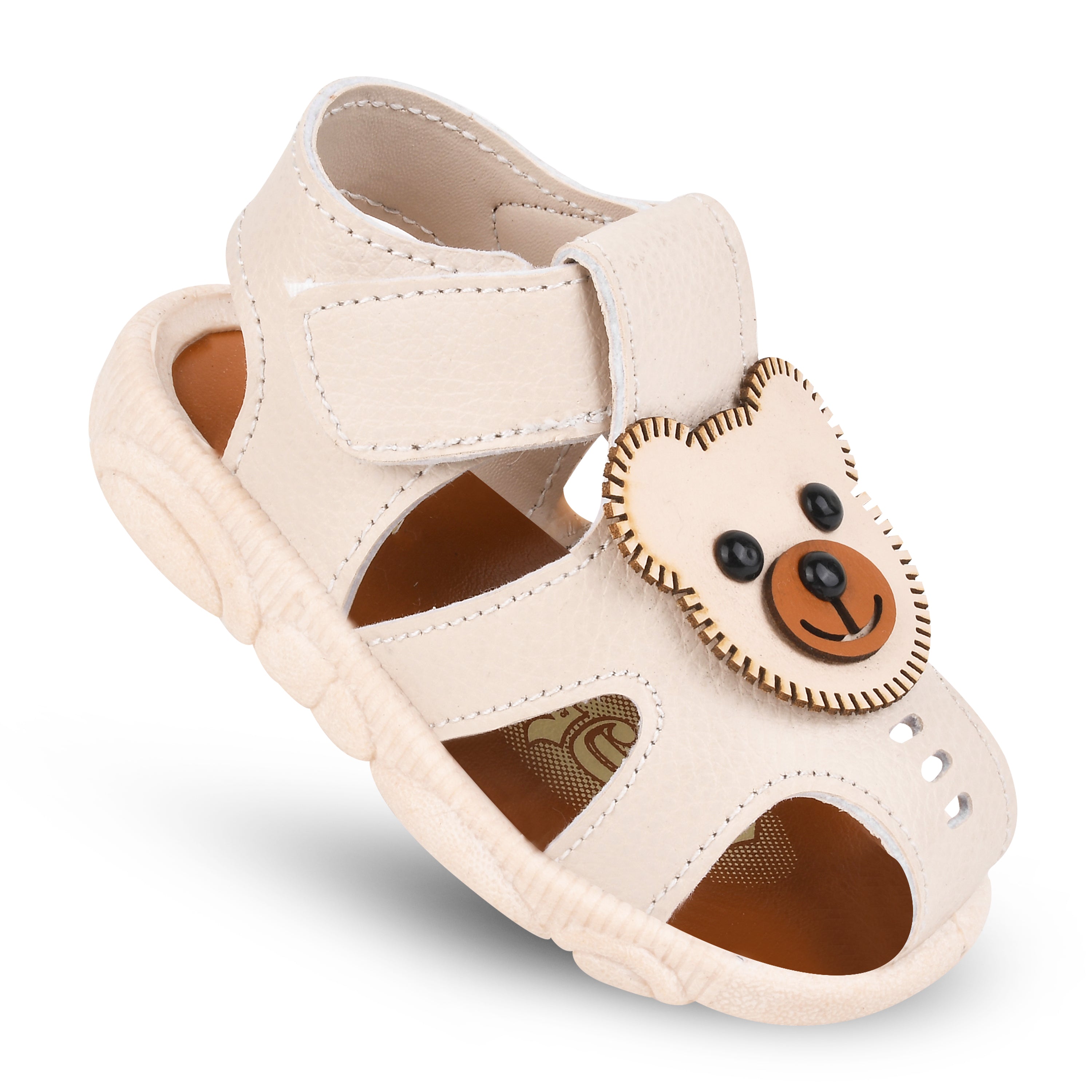 Shop Baby Walk Soft Sandals With Chu Chu Music Sound - Red | Sonamoni.com