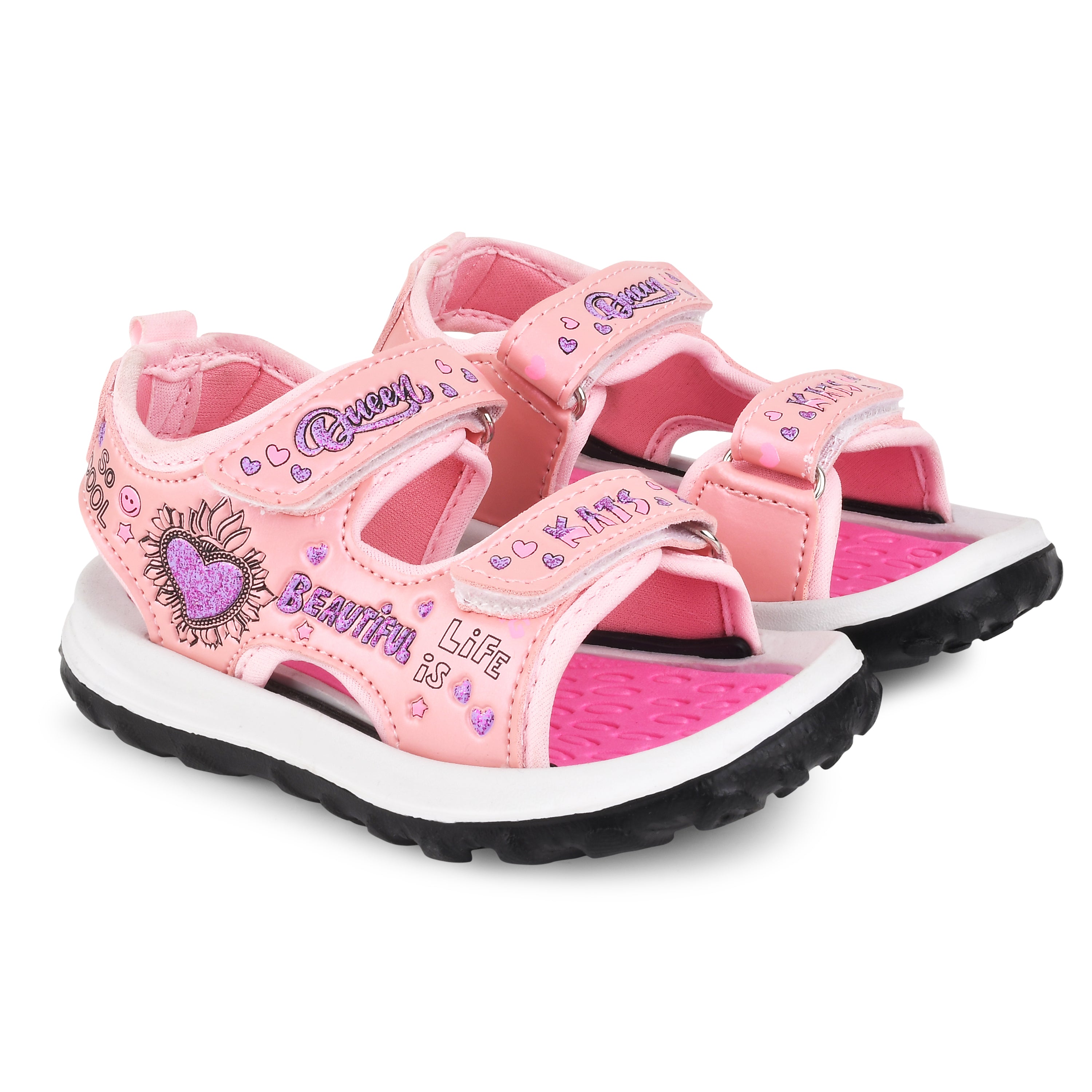 Buy Pink Sandals for Girls by BEREAL Online | Ajio.com