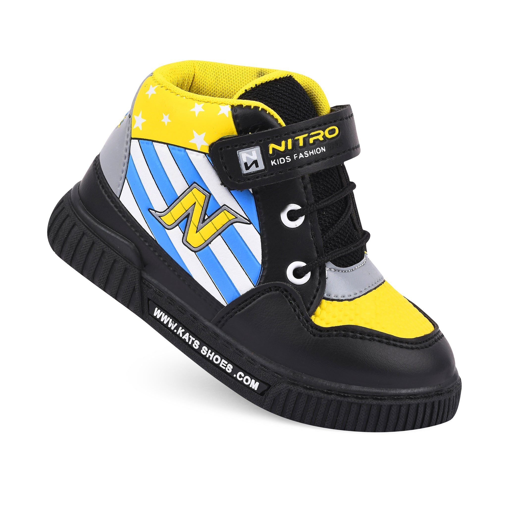 KATS NITRO Kids Hi-Neck Casual Shoes for Baby Boys and Baby Girls (2 Years to 5 Years)