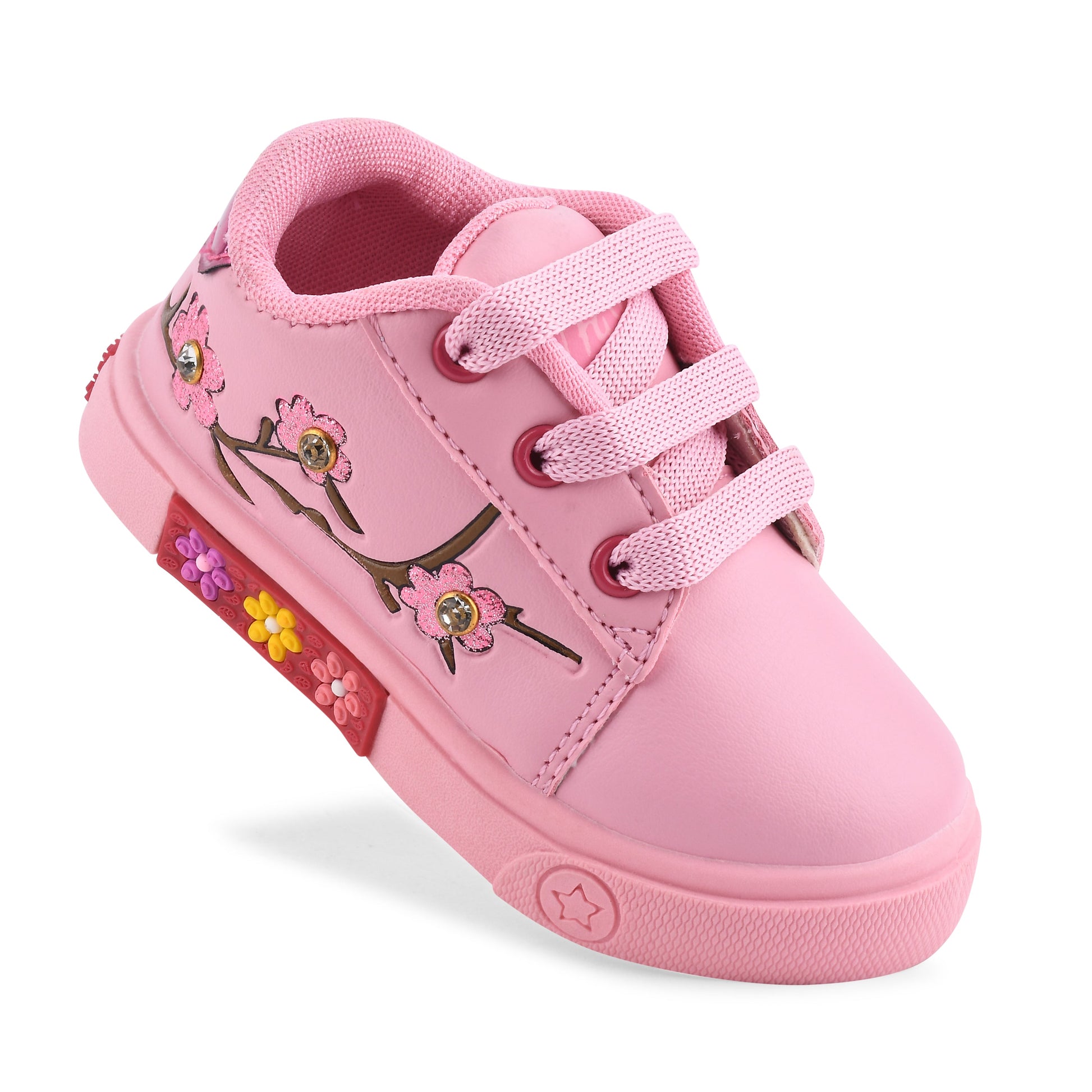 By Age Size 5c Baby Shoes KATS MK-85 Kids Casual Flower Print