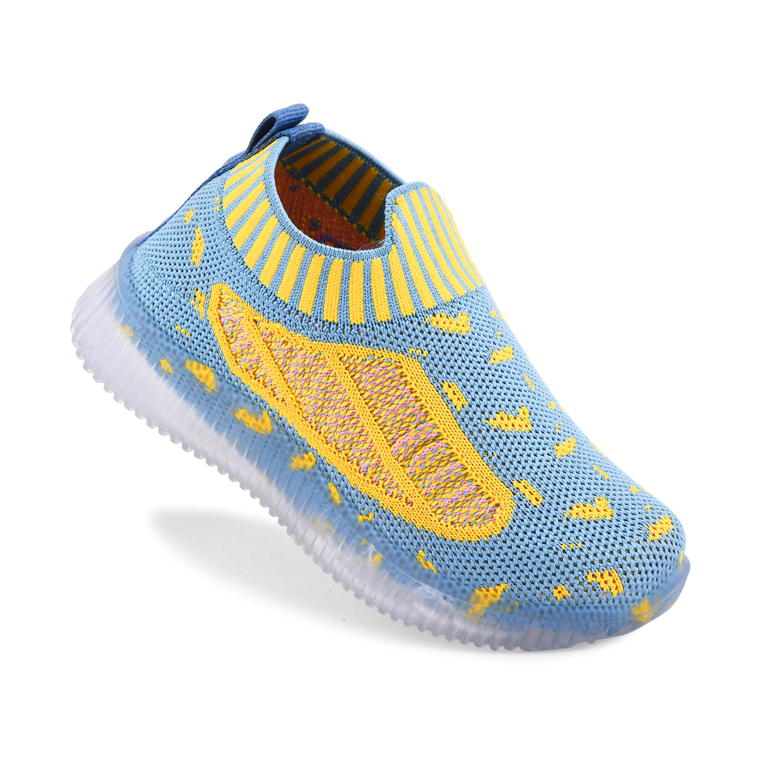 KATS GLOW-6 Baby Boys and Girls KNITTED LED Light Casual Shoes (2 Years to 5 Years) katsfootwear
